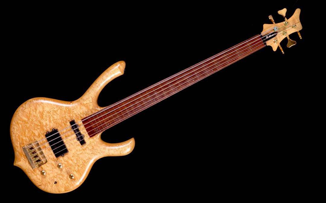Rikkers 5 snarige fretless bodyline bas