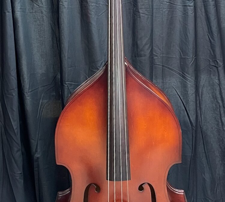 32. Chinese 1/2 scale double bass, laminated